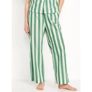Old Navy Cotton Striped Pajama Pant. Green and White. Women’s XS